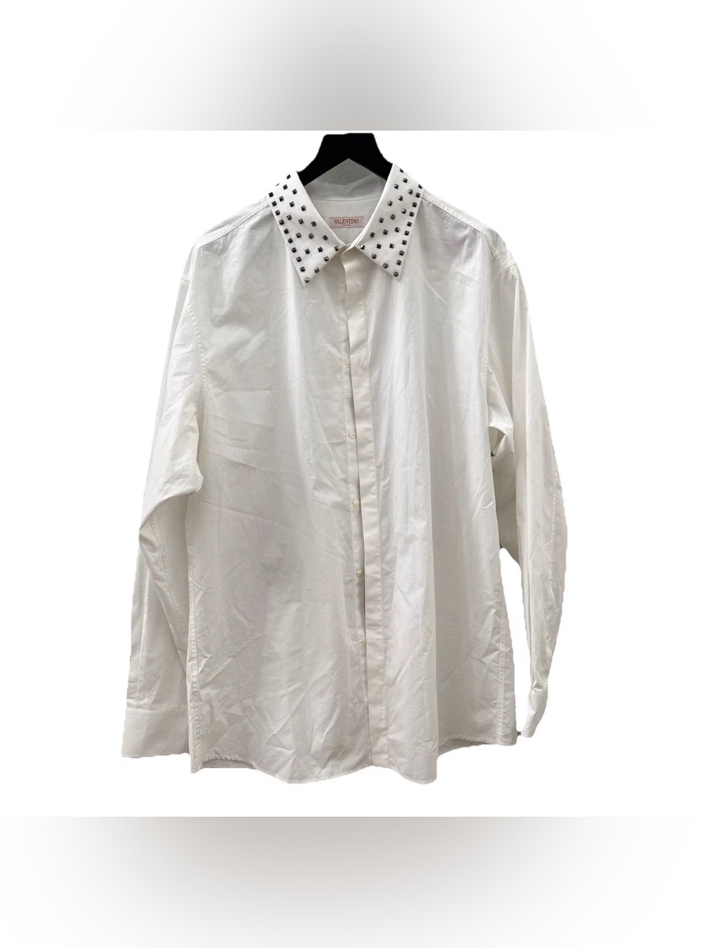 VALENTINO Rockstud Untitled Shirt Size 44 17 1/2 GENUINE